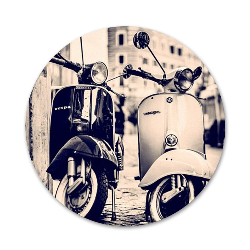 Vespa tõukeratta ikoonid nööpnõelad märgi kaunistus prossid Metallist märgid riiete jaoks seljakoti kaunistus 58 mm