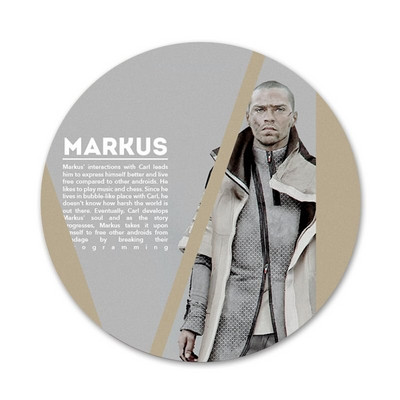 58 mm IGRA Detroit Become Human Ikone Igle Dekoracija znački Broševi Metalne značke za odjeću Dekoracija ruksaka