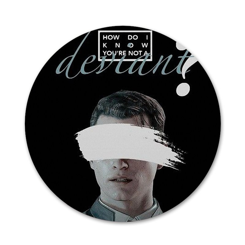 58 mm IGRA Detroit Become Human Ikone Igle Dekoracija znački Broševi Metalne značke za odjeću Dekoracija ruksaka