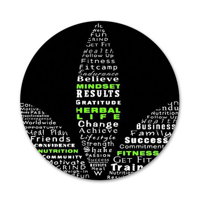 Juoda ir žalia Herbalife Prabangūs Piktogramos Smeigtukai Ženkliuko apdaila Sagės Metaliniai ženkleliai drabužiams Kuprinės puošimas