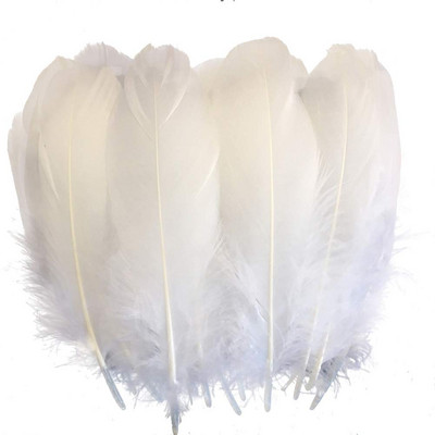 White Goose Nagoire Loose Feather 5-7"/13-18cm Φτερά χήνας για χειροτεχνίες Αξεσουάρ ένδυσης Φτερό για κοσμήματα κατασκευής Plumas