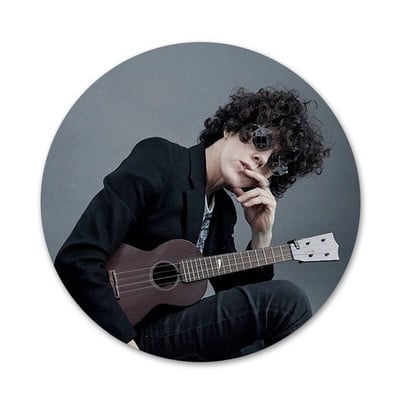 58mm Laura Pergolizzi LP rapper Ikony Pins Odznak Dekorácia Brošne Kovové odznaky na dekoráciu batohu