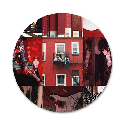 58mm Laura Pergolizzi LP rapper Ikony Pins Odznak Dekorácia Brošne Kovové odznaky na dekoráciu batohu