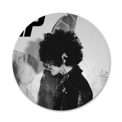 58mm Laura Pergolizzi LP rapper Ikony Pins Odznak Dekorácia Brošne Kovové odznaky na dekoráciu batohu