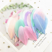 Pene naturale de gâscă 40-80mm Pene multicolore Pene DIY Bijuterii Artizanat Confecţionarea de nuntă Accesorii pentru decorare petreceri 50 buc