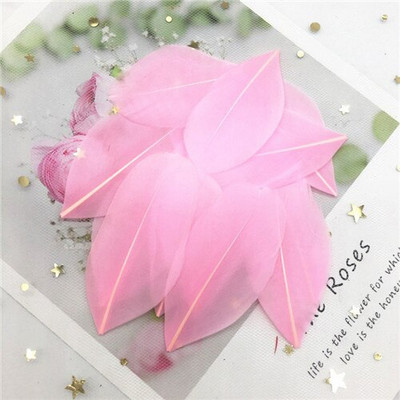 Pene naturale de gâscă 40-80mm Pene multicolore Pene DIY Bijuterii Artizanat Confecţionarea de nuntă Accesorii pentru decorare petreceri 50 buc