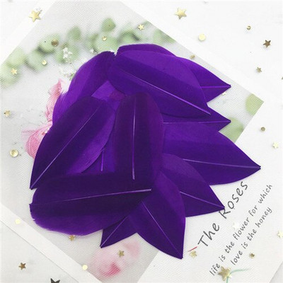 Pene naturale de gâscă 40-80mm Pene multicolore Pene DIY Bijuterii Artizanat Confecţionarea de nuntă Accesorii pentru decorare petreceri 50 buc