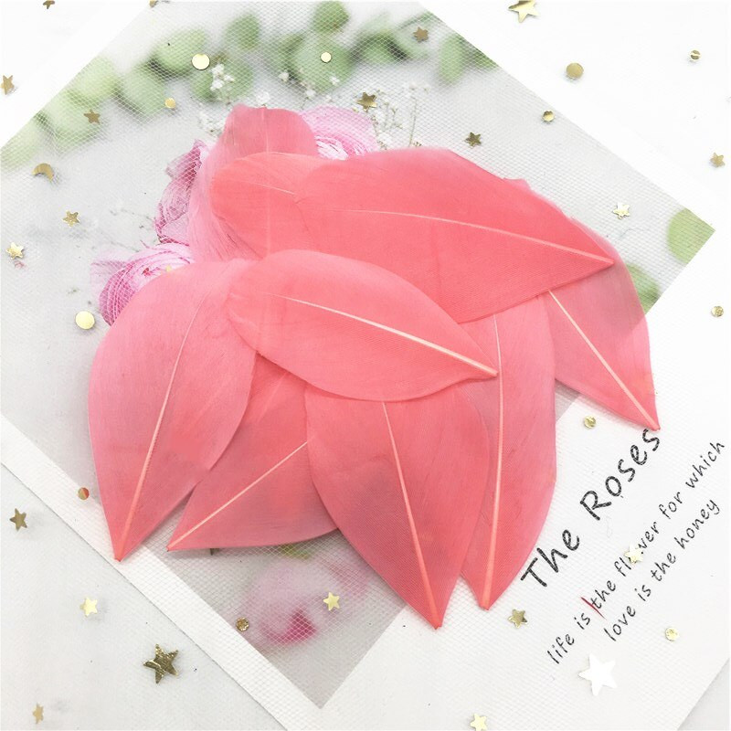 Pene naturale de gâscă 40-80mm Pene multicolore Pene DIY Bijuterii Artizanat Confecţionarea de nuntă Accesorii pentru decorare petreceri 50 buc