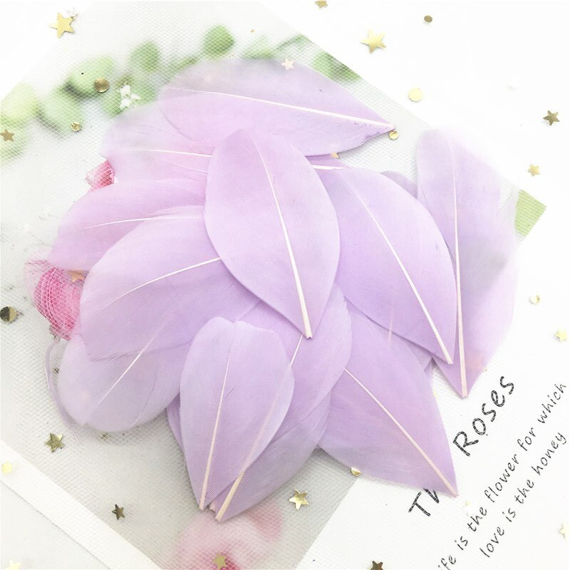 Pene naturale de gâscă 40-80mm Pene multicolore Pene DIY Bijuterii Artizanat Confecţionarea de nuntă Accesorii pentru decorare petreceri 50 buc