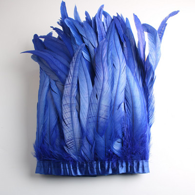 Hulgimüük 10 jardi 10-12 tolli laiusega kuke saba sulgede trimm Coque sulgede trimmimine käsitööks kleit seelik kostüüm ploomid