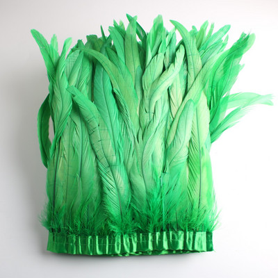 Hulgimüük 10 jardi 10-12 tolli laiusega kuke saba sulgede trimm Coque sulgede trimmimine käsitööks kleit seelik kostüüm ploomid