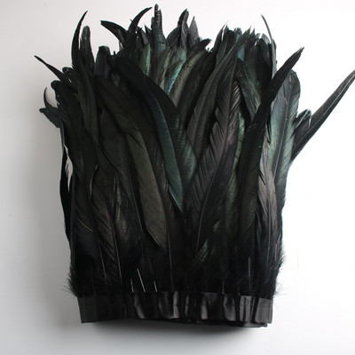 Hulgimüük 10 jardi 10-12 tolli laiusega kuke saba sulgede trimm Coque sulgede trimmimine käsitööks kleit seelik kostüüm ploomid