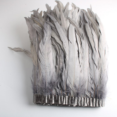 Hulgimüük 10 jardi 10-12 tolli laiusega kuke saba sulgede trimm Coque sulgede trimmimine käsitööks kleit seelik kostüüm ploomid