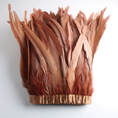 Hulgimüük 10 jardi 10-12 tolli laiusega kuke saba sulgede trimm Coque sulgede trimmimine käsitööks kleit seelik kostüüm ploomid