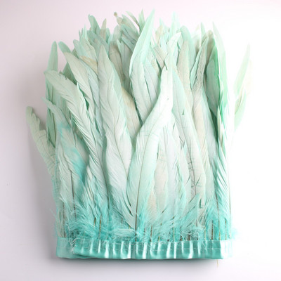 Hulgimüük 10 jardi 10-12 tolli laiusega kuke saba sulgede trimm Coque sulgede trimmimine käsitööks kleit seelik kostüüm ploomid