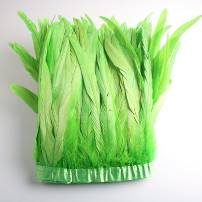 Hulgimüük 10 jardi 10-12 tolli laiusega kuke saba sulgede trimm Coque sulgede trimmimine käsitööks kleit seelik kostüüm ploomid