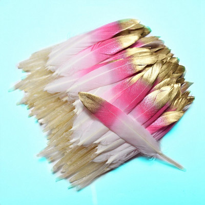 20 tk kullavärvi pardisulgi käsitööks Naturaalsed peosuled ehete valmistamiseks isetegemise jaoks kodus pulmade kaunistamiseks 10-15 cm