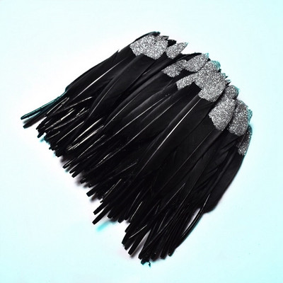 20 tk kullavärvi pardisulgi käsitööks Naturaalsed peosuled ehete valmistamiseks isetegemise jaoks kodus pulmade kaunistamiseks 10-15 cm