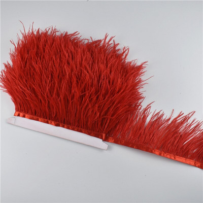1 metru 8-10 CM garnituri din pene de struț natural negru alb pene de struț pentru artizanat franjuri panglică pentru fustă Decor de nuntă