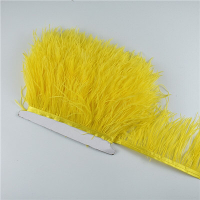 1 metru 8-10 CM garnituri din pene de struț natural negru alb pene de struț pentru artizanat franjuri panglică pentru fustă Decor de nuntă