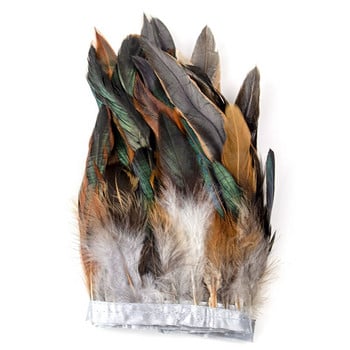 1 μέτρου Φυσικό φτερό κόκορα Διακοσμητικό για χειροτεχνία Ρούχα Ράψιμο Φτερού κοτόπουλου Κορδέλα Μακραμέ Διακοσμητικό τοίχου Πλοφία