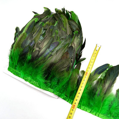 1 metras natūralios vištienos gaidžio uodegos plunksnos apdailina kutais slyvas juosteles pasidaryk pats Drabužių siuvimas Vestuvių papuošimai amatai 13-18cm