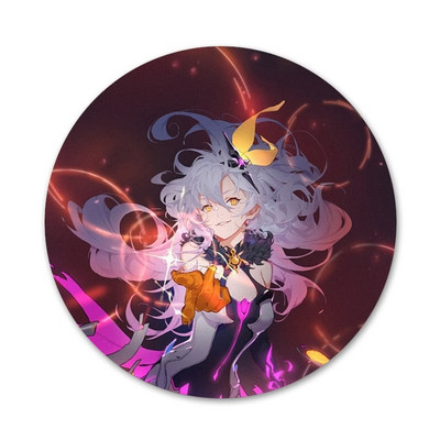 58mm Honkai Impact 3 Ikony Špendlíky Odznak Dekorácia Brošne Kovové Odznaky Na Dekoráciu Batohu