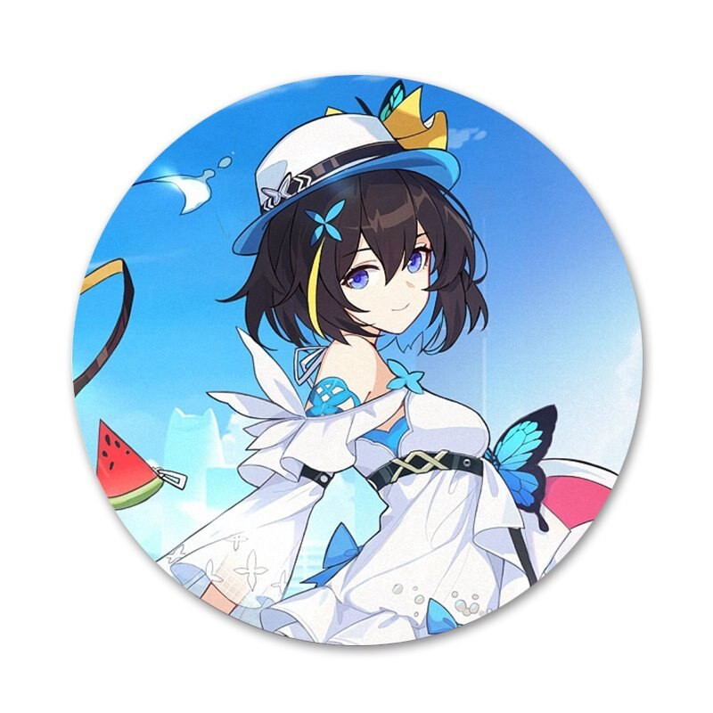 58mm Honkai Impact 3 Ikony Špendlíky Odznak Dekorácia Brošne Kovové Odznaky Na Dekoráciu Batohu