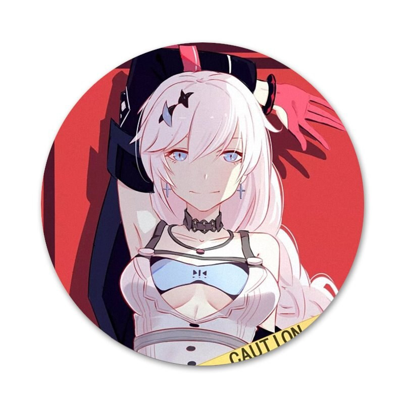 58mm Honkai Impact 3 Ikony Špendlíky Odznak Dekorácia Brošne Kovové Odznaky Na Dekoráciu Batohu