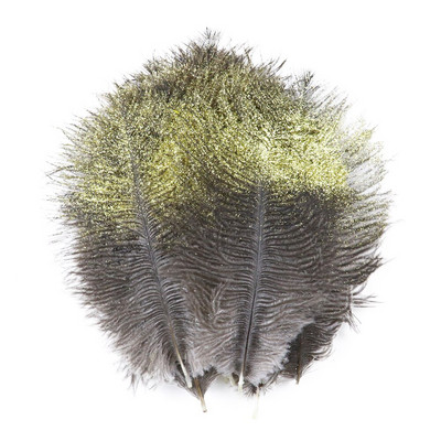 10 бр. Блестящ прах Златисто Сребърно Щраусово перо 15-20 см Бели пера Декорация за сватбено тържество Направи си сам Аксесоари Занаяти Шлейф