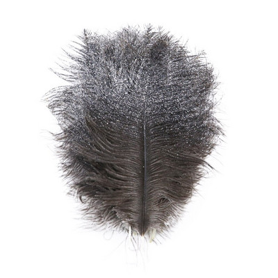 10 бр. Блестящ прах Златисто Сребърно Щраусово перо 15-20 см Бели пера Декорация за сватбено тържество Направи си сам Аксесоари Занаяти Шлейф