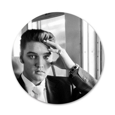 Kráľ Rock Roll Elvis Presley Ikony Špendlíky Odznak Dekorácia Brošne Kovové Odznaky Na Oblečenie Batoh Dekorácia 58mm