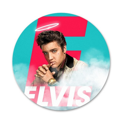 Kráľ Rock Roll Elvis Presley Ikony Špendlíky Odznak Dekorácia Brošne Kovové Odznaky Na Oblečenie Batoh Dekorácia 58mm