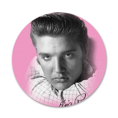 Kráľ Rock Roll Elvis Presley Ikony Špendlíky Odznak Dekorácia Brošne Kovové Odznaky Na Oblečenie Batoh Dekorácia 58mm