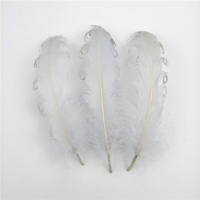 20τμχ Σπειροειδή Φτερά Χήνας Διακόσμηση Γάμου 12-18cm Swan Pluma Αξεσουάρ χειροτεχνίας Κοσμήματα Δημιουργία DIY Centerpieces