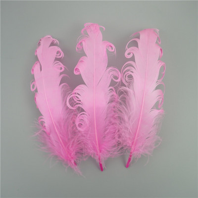 20τμχ Σπειροειδή Φτερά Χήνας Διακόσμηση Γάμου 12-18cm Swan Pluma Αξεσουάρ χειροτεχνίας Κοσμήματα Δημιουργία DIY Centerpieces