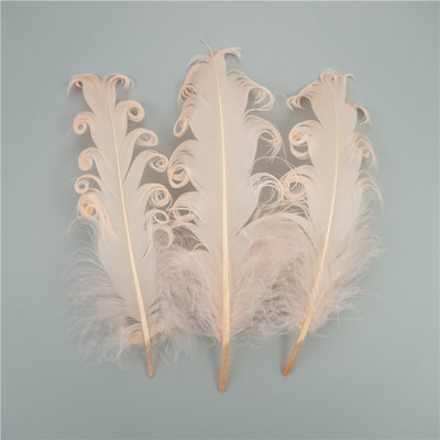 20τμχ Σπειροειδή Φτερά Χήνας Διακόσμηση Γάμου 12-18cm Swan Pluma Αξεσουάρ χειροτεχνίας Κοσμήματα Δημιουργία DIY Centerpieces