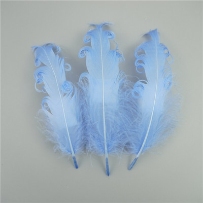 20τμχ Σπειροειδή Φτερά Χήνας Διακόσμηση Γάμου 12-18cm Swan Pluma Αξεσουάρ χειροτεχνίας Κοσμήματα Δημιουργία DIY Centerpieces