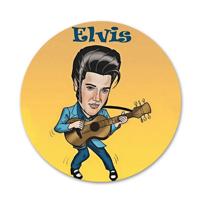 Elvis Presley ikoonid nööpnõelad märgi kaunistus prossid Metallist märgid seljakoti kaunistamiseks 58 mm