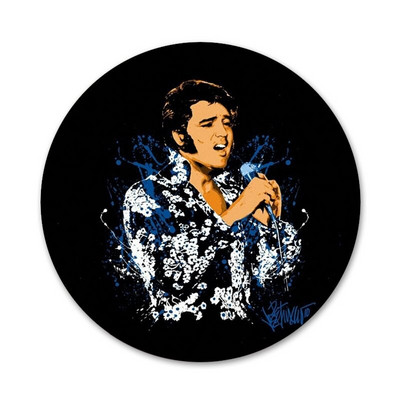 Elvis Presley ikoonid nööpnõelad märgi kaunistus prossid Metallist märgid seljakoti kaunistamiseks 58 mm