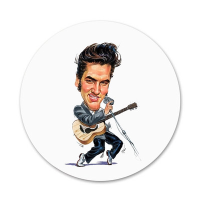 Elvis Presley ikoonid nööpnõelad märgi kaunistus prossid Metallist märgid seljakoti kaunistamiseks 58 mm
