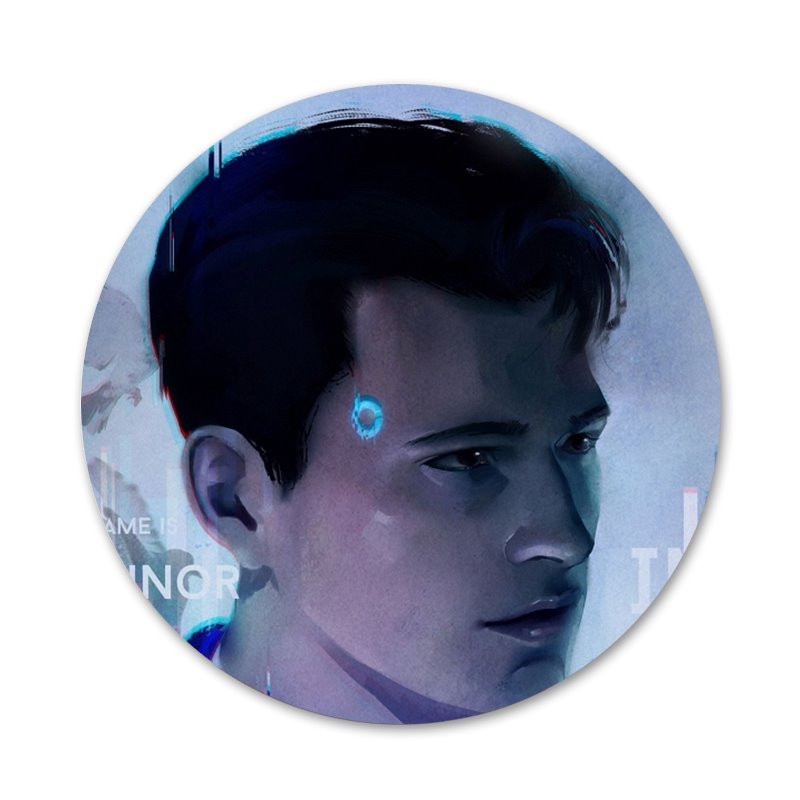 58mm Detroit Become Human DBH Broșă Broșă Accesorii pentru îmbrăcăminte Rucsac Decorat cadou