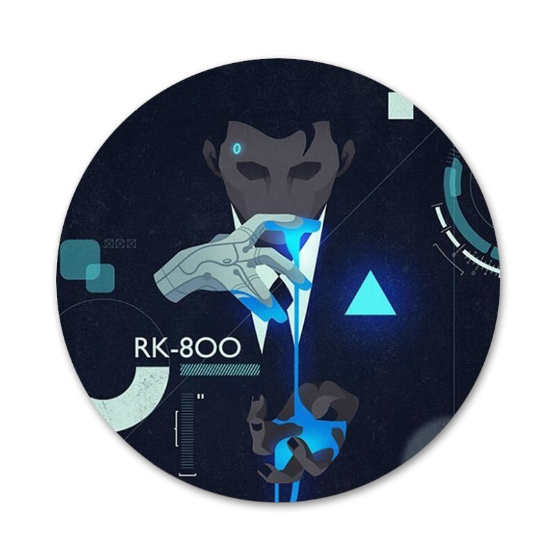 58mm Detroit Become Human DBH Broșă Broșă Accesorii pentru îmbrăcăminte Rucsac Decorat cadou
