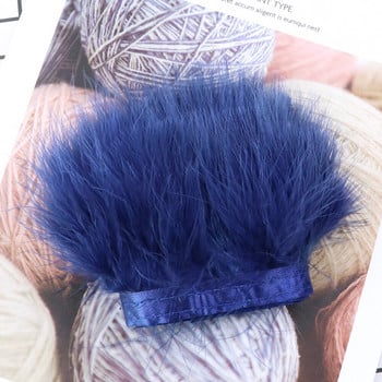 1 метър цветни меки марабу пуешки пера подстригване панделка ресни 8-10 см за облекло шиене декорация ръкоделие занаяти шлейф