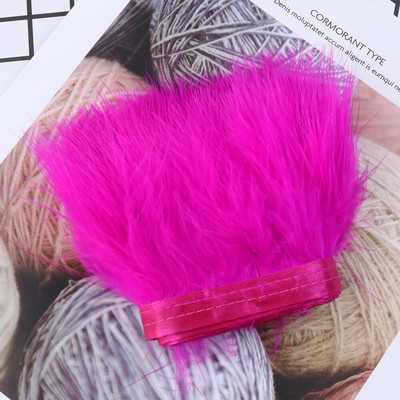 1-meetrine värviline pehme marabu kalkuni suled trimmipael ääris 8-10 CM rõivaste õmblemiseks kaunistuseks näputöö käsitöö plume