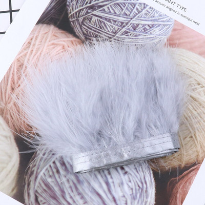 1-meetrine värviline pehme marabu kalkuni suled trimmipael ääris 8-10 CM rõivaste õmblemiseks kaunistuseks näputöö käsitöö plume