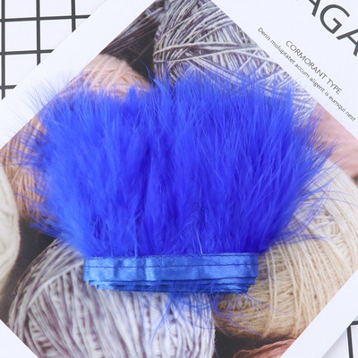 1-meetrine värviline pehme marabu kalkuni suled trimmipael ääris 8-10 CM rõivaste õmblemiseks kaunistuseks näputöö käsitöö plume