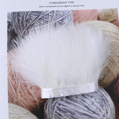 1-meetrine värviline pehme marabu kalkuni suled trimmipael ääris 8-10 CM rõivaste õmblemiseks kaunistuseks näputöö käsitöö plume