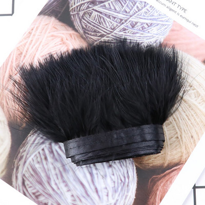 1-meetrine värviline pehme marabu kalkuni suled trimmipael ääris 8-10 CM rõivaste õmblemiseks kaunistuseks näputöö käsitöö plume