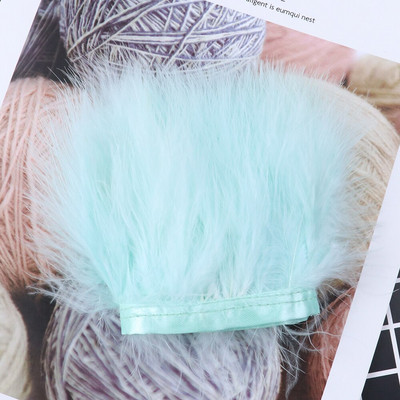 1-meetrine värviline pehme marabu kalkuni suled trimmipael ääris 8-10 CM rõivaste õmblemiseks kaunistuseks näputöö käsitöö plume